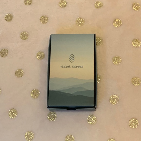 Violet Harper Isla Layered Necklace + Black Druzy Earring Set - Picture 2 of 4